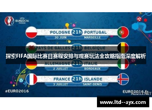 探索FIFA国际比赛日赛程安排与观赛玩法全攻略指南深度解析